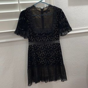 Black lacy dress